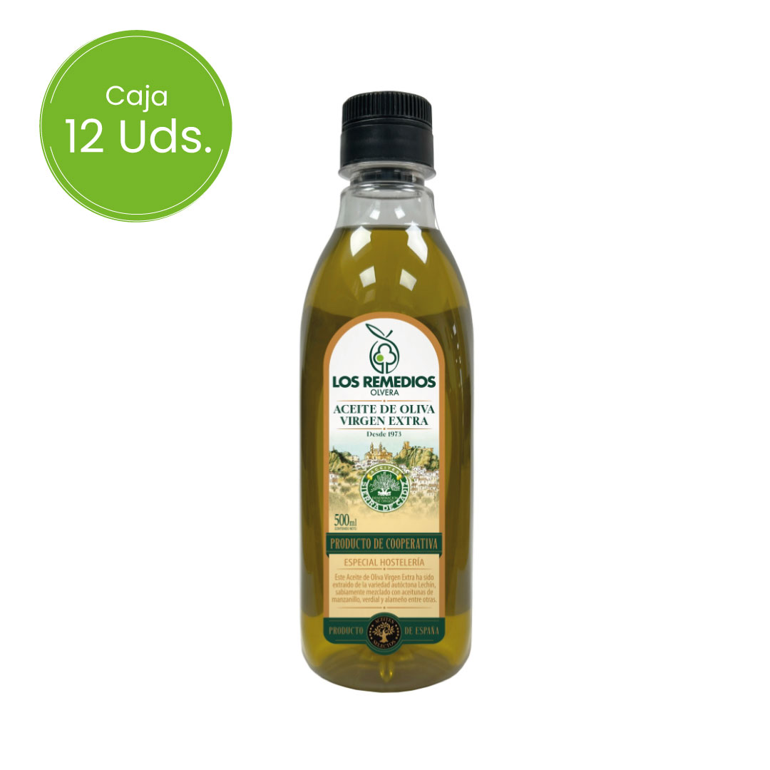 Aceite de Oliva Virgen Extra Los Remedios PET 500 Ml – Caja 12 Uds.