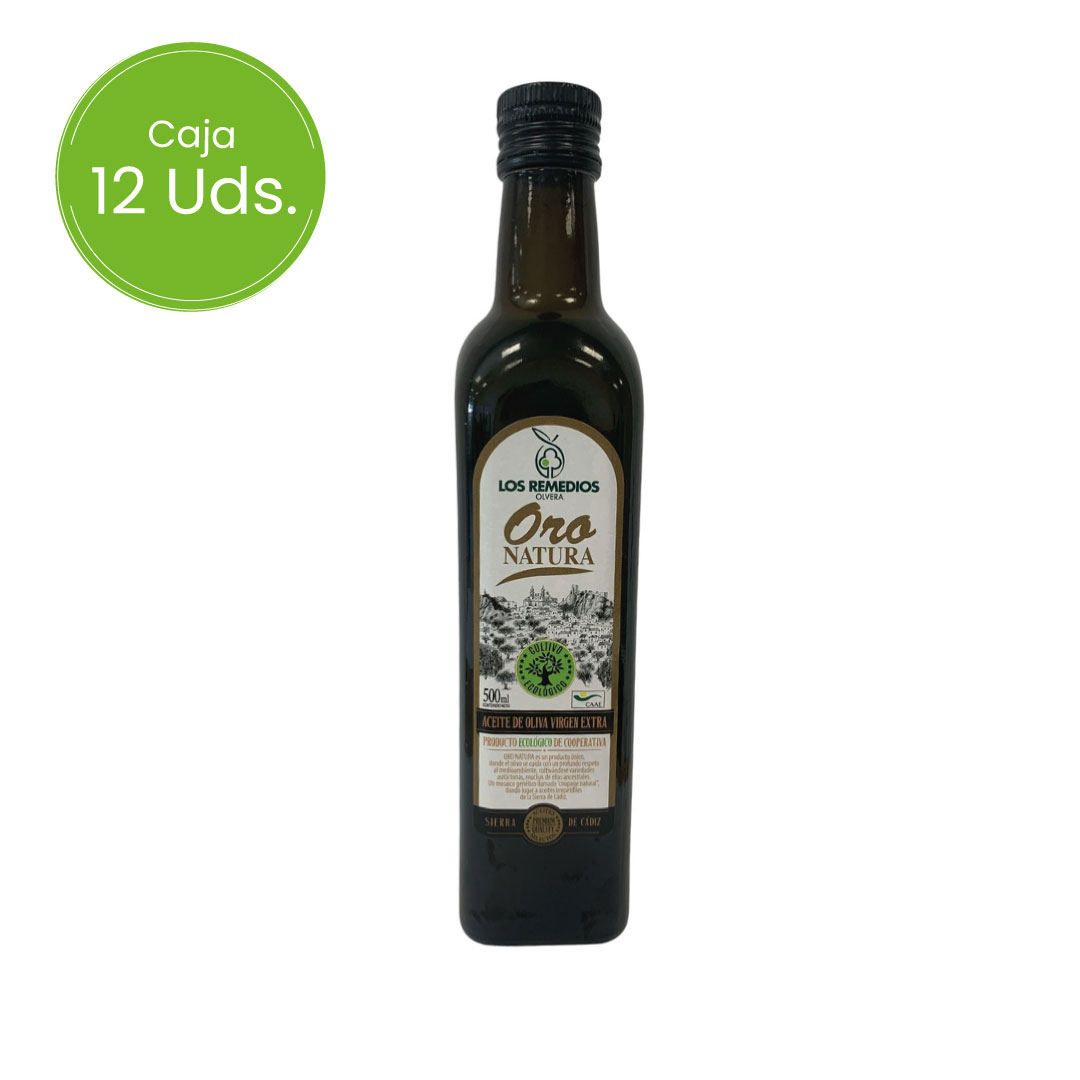 Aceite de Oliva Virgen Extra Oro Natura Ecológico 500 Ml – Caja 12 Uds.