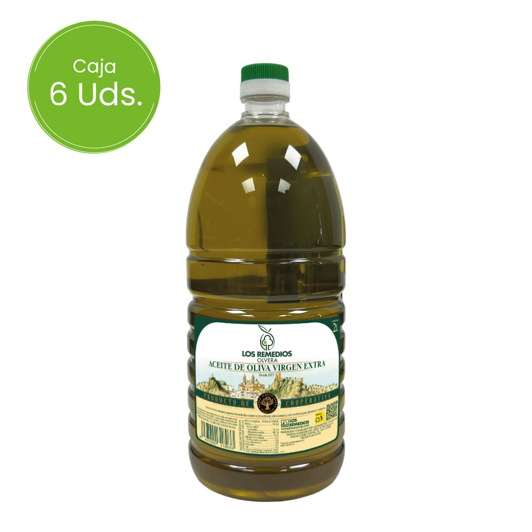 Aceite de Oliva Virgen Extra Los Remedios PET 2L – Caja 6 Uds.